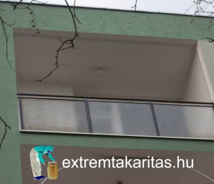 Erkély védelem galambok elleni