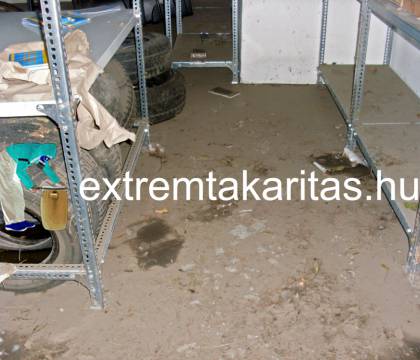 Árvíz utáni kármentesítés fertőtlenítő takarítás