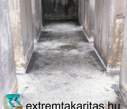 Akna ipari takarítás után